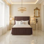 Elizabeth Panel Bed - Mocca