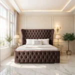Oxford Wing Bed - Mocca
