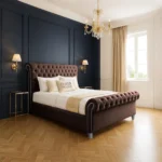 Luxury Sleigh Bed - Mocca - Image 2