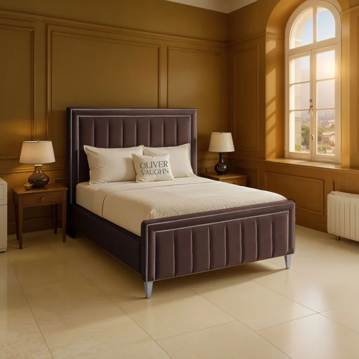 Hilton Panel Bed - Mocca - Image 2