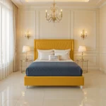 Hilton Sunrise Bed - Mustard