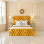 Roll-Top Upholstered - Mustard