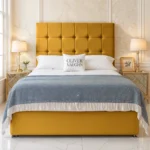 Cube Divan Bed - Mustard