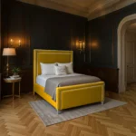 The Elan Upholstered Bed - Mustard - Image 2