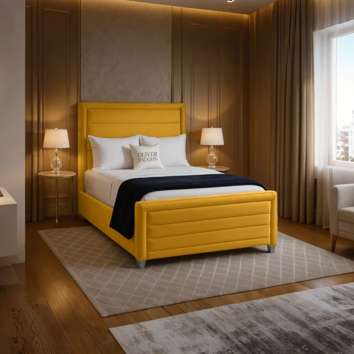 Hilton Horizon Bed - Mustard - Image 2