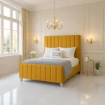 Elise Panel Bed - Mustard - Image 2