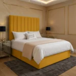 Panel Divan Bed - Mustard - Image 2