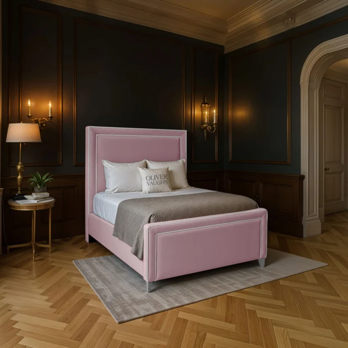 The Elan Upholstered Bed - Pink - Image 2