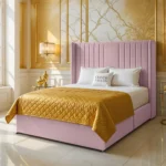 Wing Panel Divan Bed - Pink - Image 2