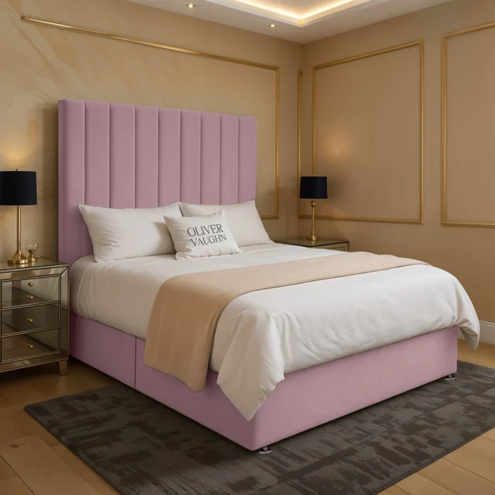 Panel Divan Bed - Pink - Image 2
