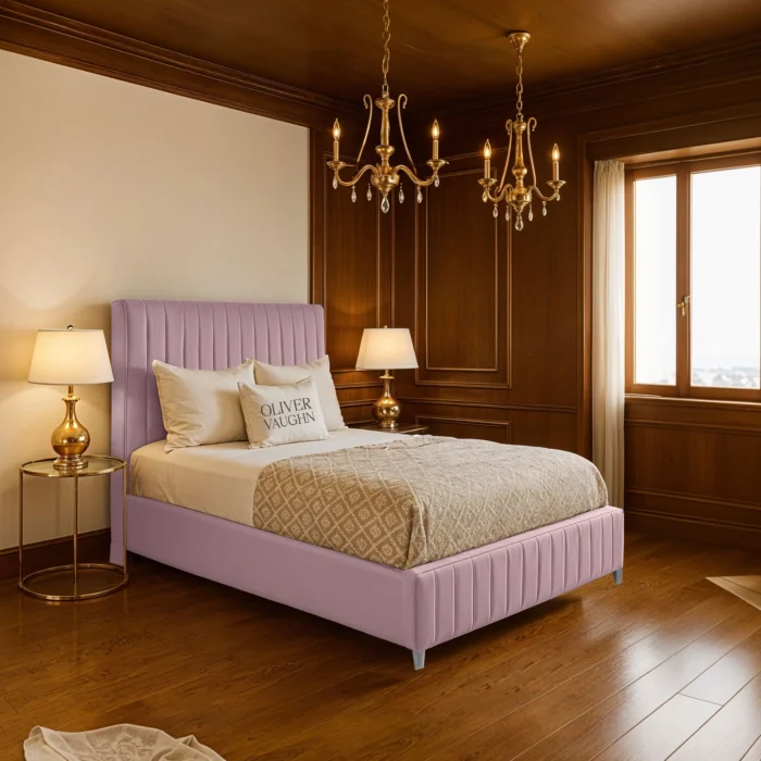 Chelsea Panel Bed - Pink - Image 2