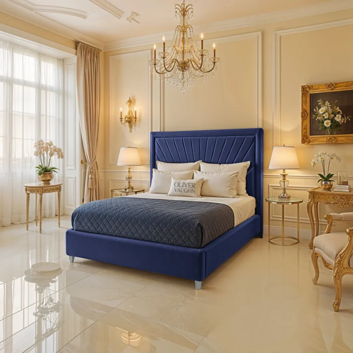 Hilton Sunrise Bed - Royal-Blue - Image 2