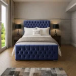Florida Upholstered Bed - Royal-Blue