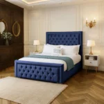 Hilton Chesterfield Bed - Royal-Blue - Image 2