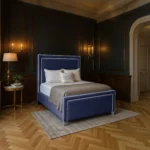 The Elan Upholstered Bed - Royal-Blue - Image 2