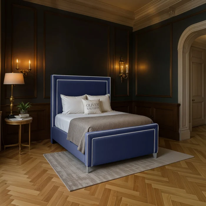 The Elan Upholstered Bed - Royal-Blue - Image 2