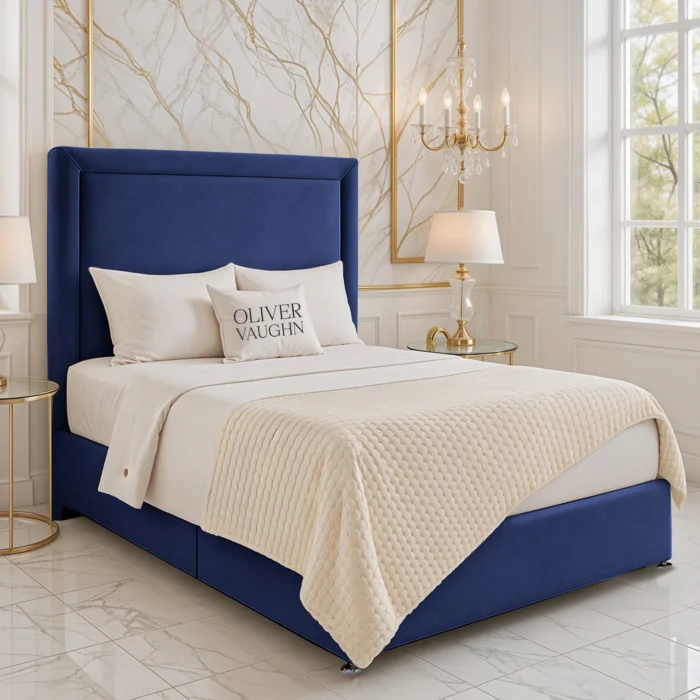Hilton Divan Bed - Royal-Blue - Image 2