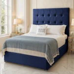 Cube Divan Bed - Royal-Blue - Image 2