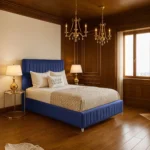 Chelsea Panel Bed - Royal-Blue - Image 2