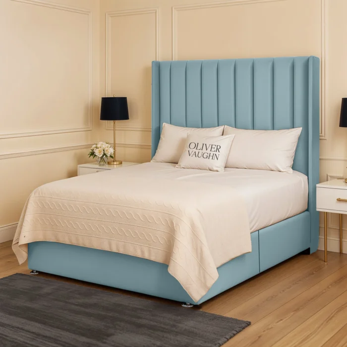 Chelsea Divan Bed - Sky - Image 2