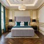 Wing Panel Bed - Silver