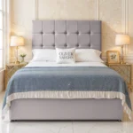Cube Divan Bed - Silver