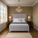Sofia Chrome Bed - Silver