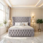 Oxford Wing Bed - Silver