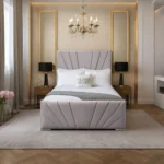 Diego Sunrise Bed - Silver