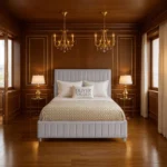 Chelsea Panel Bed - Silver