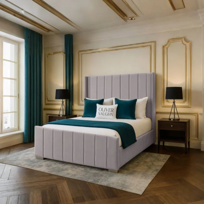 Wing Panel Bed - Silver - Image 2