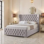 Oxford Wing Bed - Silver - Image 2