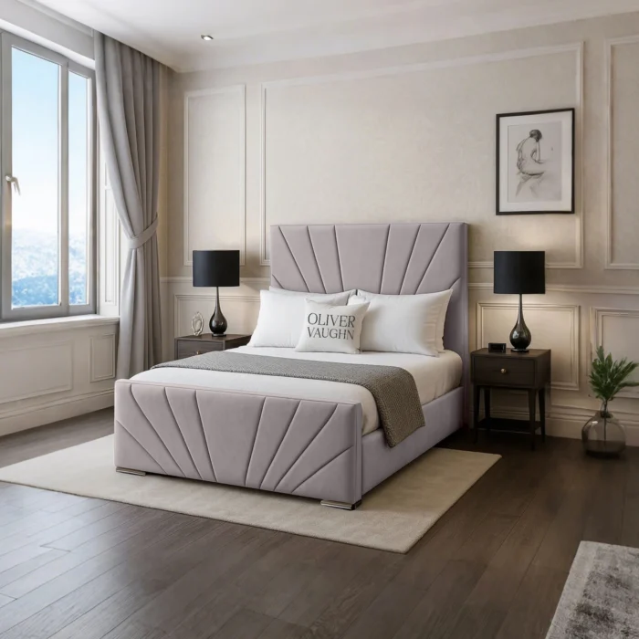 Diego Sunrise Bed - Silver - Image 2