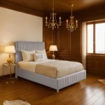 Chelsea Panel Bed - Silver - Image 2