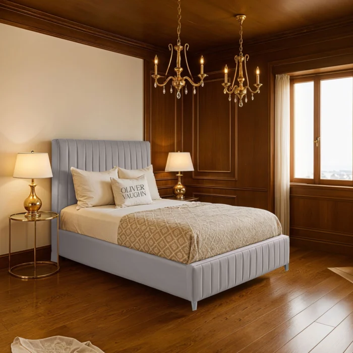 Chelsea Panel Bed - Silver - Image 2