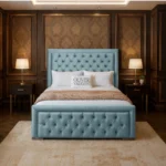 Hilton Chesterfield Bed - Sky