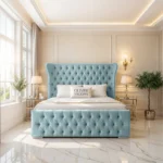 Oxford Wing Bed - Sky