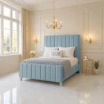 Elise Panel Bed - Sky - Image 2