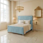 Elizabeth Panel Bed - Sky - Image 2