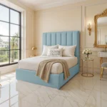 Panel Upholstered Bed - Sky - Image 2