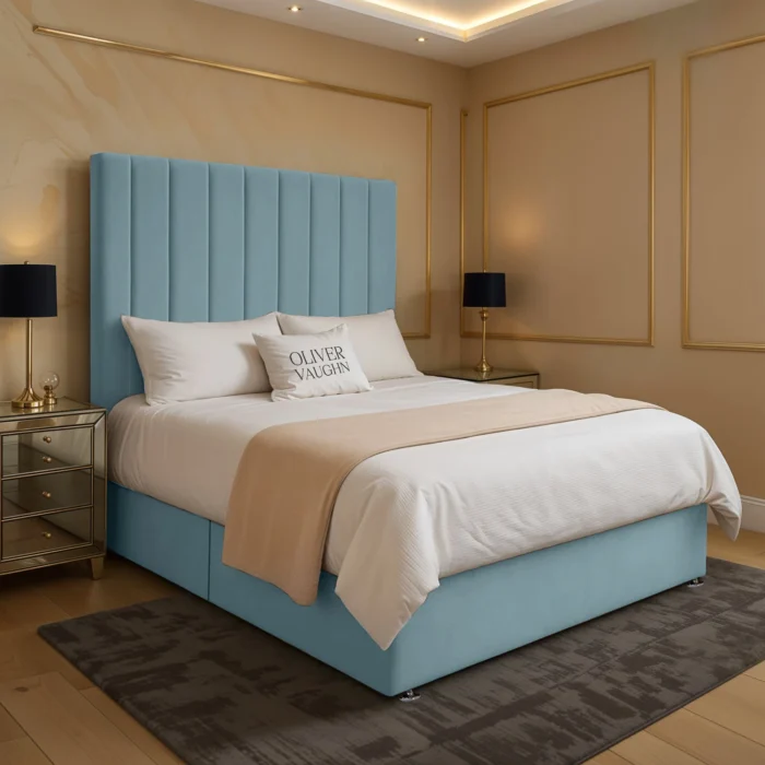 Panel Divan Bed - Sky - Image 2