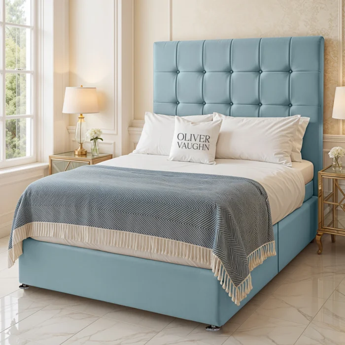 Cube Divan Bed - Sky - Image 2