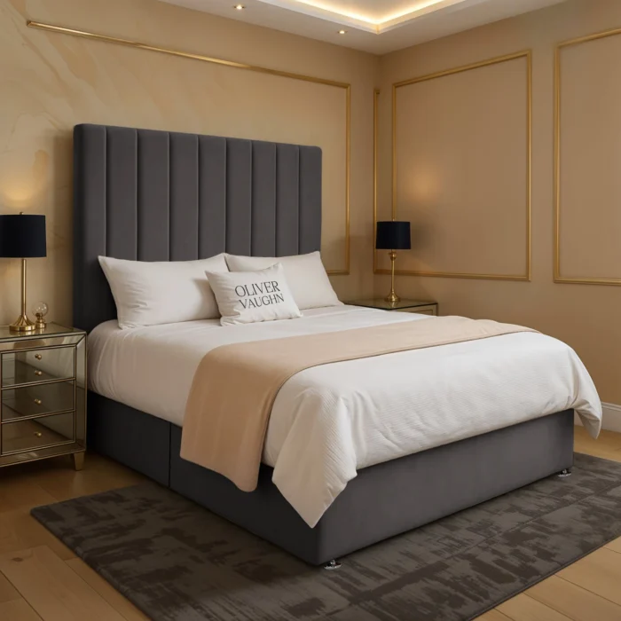 Panel Divan Bed - Steel - Image 2