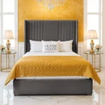Wing Panel Divan Bed - Steel