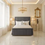 Elizabeth Panel Bed - Steel