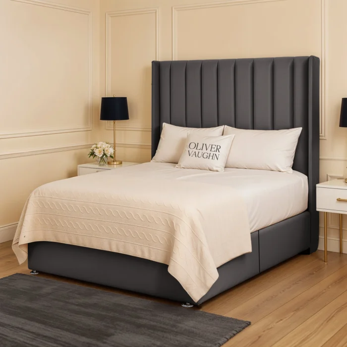 Chelsea Divan Bed -  Steel - Image 2