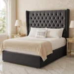 Wing Chesterfield Divan Bed - Steel - Image 2