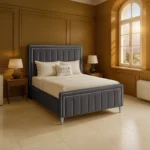 Hilton Panel Bed - Steel - Image 2