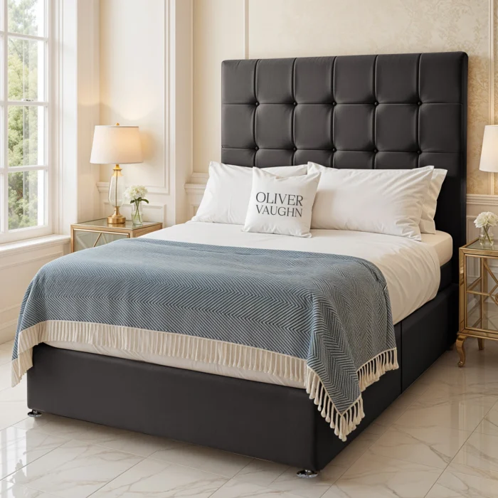 Cube Divan Bed - Steel - Image 2