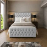 Florida Upholstered Bed - White